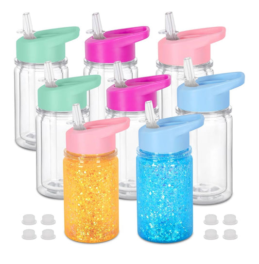 10oz Plastic Kids Water Snow Globe Cups