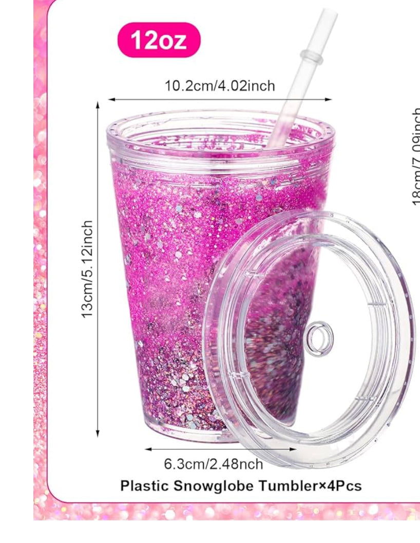12oz Plastic Snow Globes